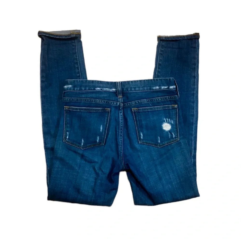 J. Crew Stretch Distressed Skinny Jeans, 24 - Picture 5 of 7